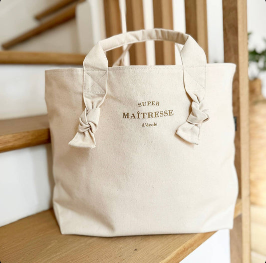 City Bag Coton " Maîtresse" - Ecru