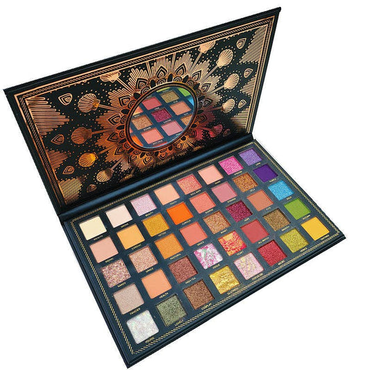 Palette de fards à paupières scintillants