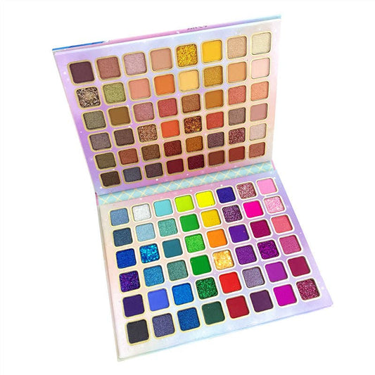 Superbe palette de fards à paupières mats - 96 couleurs vives