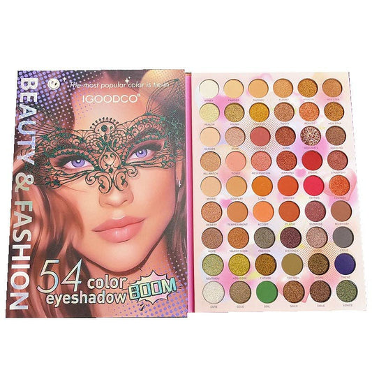 Palette de fards à paupières nacrés - 54 teintes