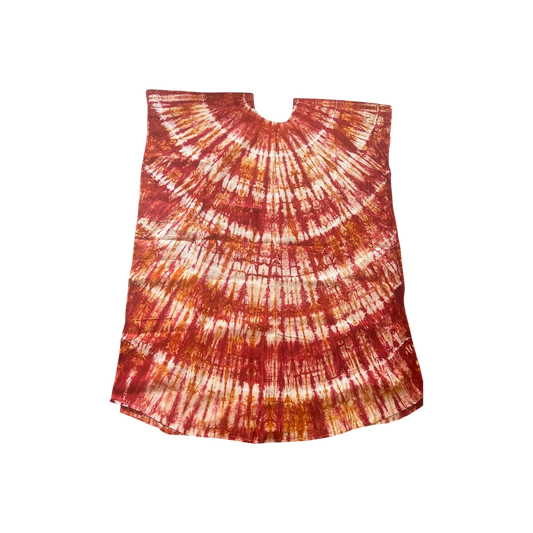 Boubou Rouge Ondulé